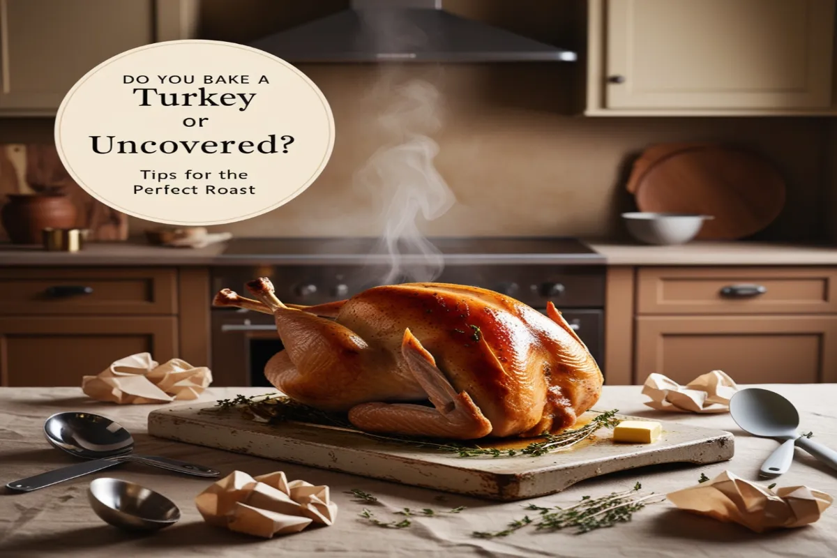 Do you bake a turkey covered or uncovered?